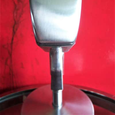 Vintage 1960's Calrad DM-16 dynamic microphone Satin Chrome w accessories image 6