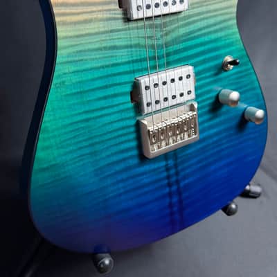 Schecter C-1 Standard Plus Electric Guitar Blue Fade Finish image 6