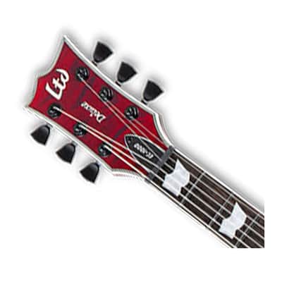 ESP LTD EC-1000QM Fluence Electric Guitar - See Thru Black Cherry - B-Stock image 4