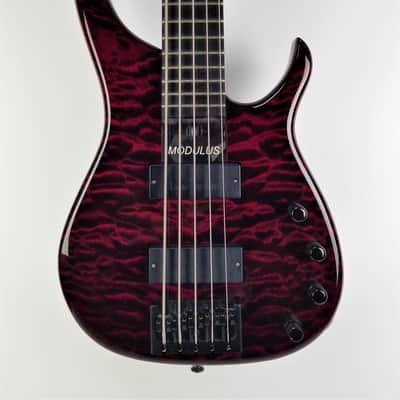 Modulus Quantum Five-String 2004 Transparent Cherry W/ OHSC image 2