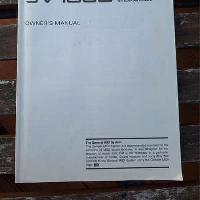 Roland JV-1080 Owner's Manual