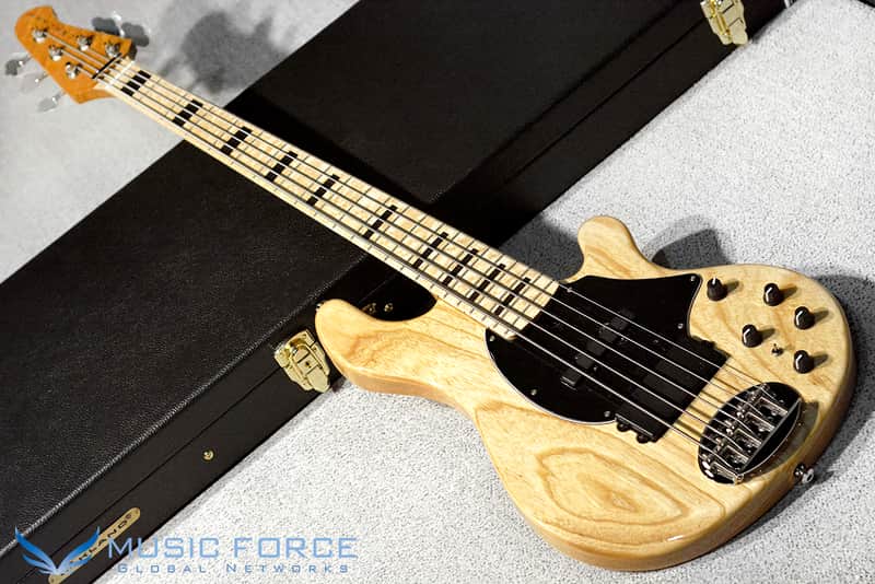 Lakland US Custom 55-94 Standard - Natural w/Roasted Birdseye Maple Neck, Birdseye Maple FB image 1