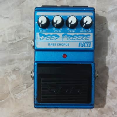DOD FX-63 DEEP FREEZE [NOS New Old Stock 1st edition] Bass Stereo Analog Chorus 1996 [NOS - New Old Stock] - Airbrush Metallic Blue image 7