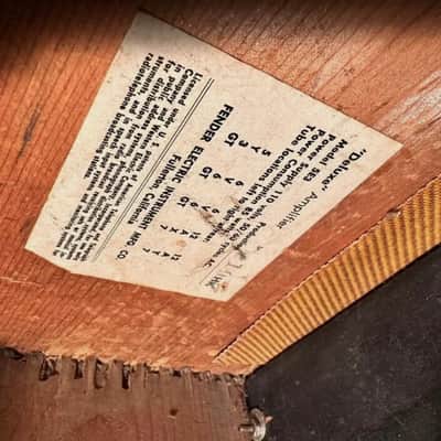 Fender Deluxe 1958 - Original Tweed Finish image 9