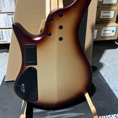 Ibanez Bass Workshop EHB600 Electric Bass Guitar - Charred Champagne Burst Matte image 5