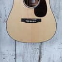 Martin D Jr-E Dreadnought Junior Acoustic Electric Guitar Natural with Gig Bag