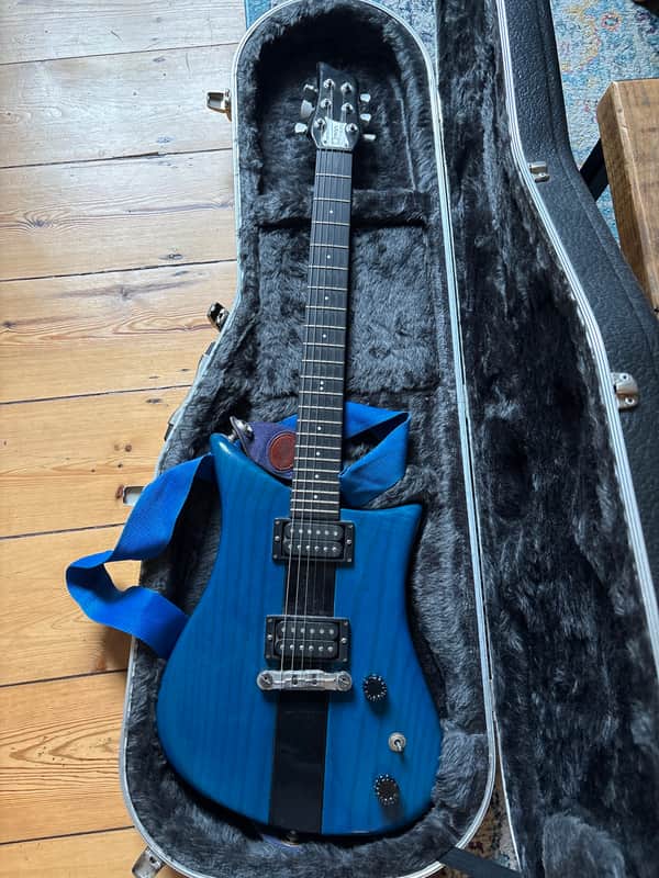 Cotton Custom Electric Guitar – Neck-Thru, Sperzel Locking Tuners, Flame Top, Hard C image 1