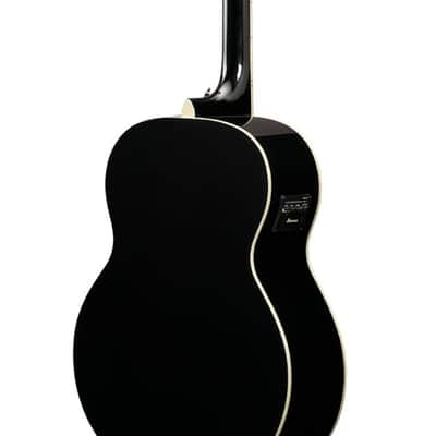 Ibanez AJ70M1E Artwood Jumbo Acoustic-Electric Guitar - Black High Gloss image 5
