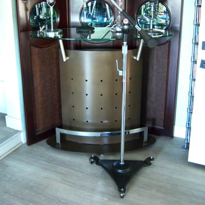Vintage rare 1960's Atlas Sound BS-36W "Professional" Chrome floor stand w boom arm SW1 and CH1 accessories MS25 MS10C MS12C # 1 image 1