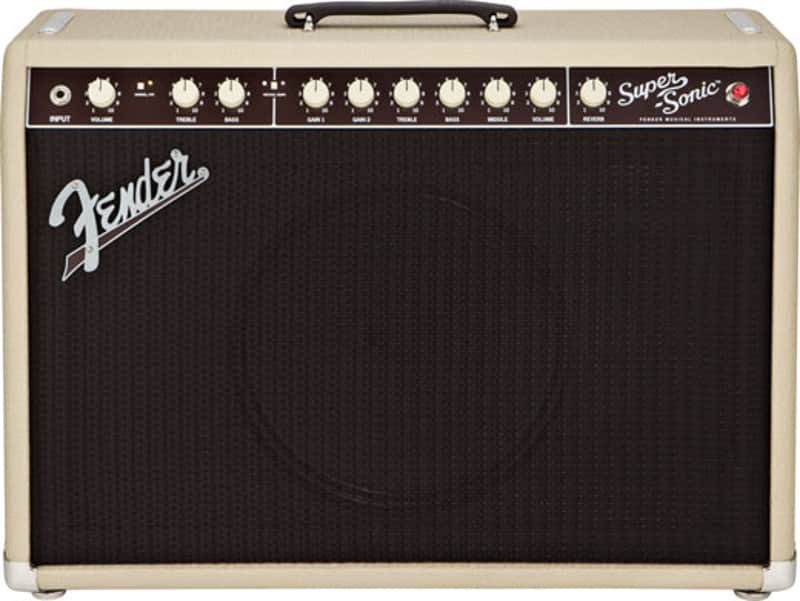 Fender Super Sonic 22 Tube 1x12 Guitar Combo Amplifier Blonde image 1