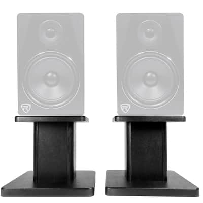 Rockville 8” Black Studio Monitor Speaker Stands For Rockville APM8B
