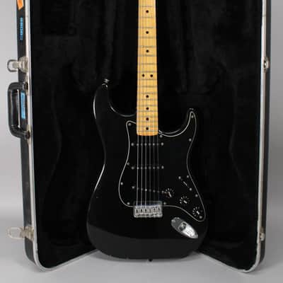 1979 Fender Hardtail Stratocaster Black w/OHSC image 1