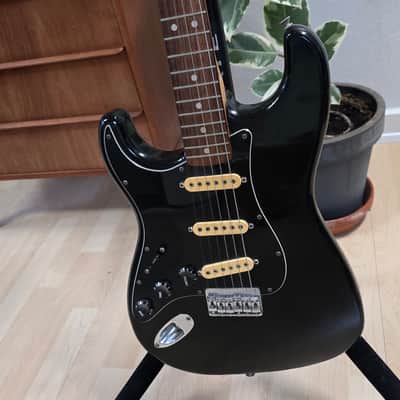 1977 Fender Stratocaster HT LEFT HAND Hardtail American Vintage 70s 1970's USA Lefty Handed Strat Custom DiMarzio Rosewood Black Aged Roadworn Relic LH Guitar image 5