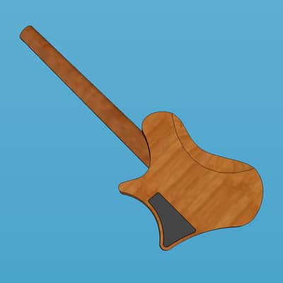 Apparatus New Model 1 | (Pre-Order) Handmade, headless, ergonomic, single-cut, multiscale guitar image 5