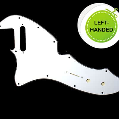 Left-handed 69 Telecaster Tele Thinline Re-Issue Style Guitar Pickguard 3ply White image 1