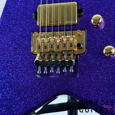 ESP USA V-II FR Electric Guitar w/ Case - Purple Sparkle image 6