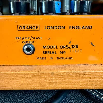Orange SL-120 Slave 1974 - Pics and Graphics original vintage uk England or120 tube amp amplifier image 7