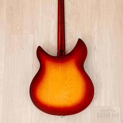 1987 Rickenbacker 1998PT Pete Townshend Signature Rose Morris Model Fireglo w/ Case, 1 of 250 image 3