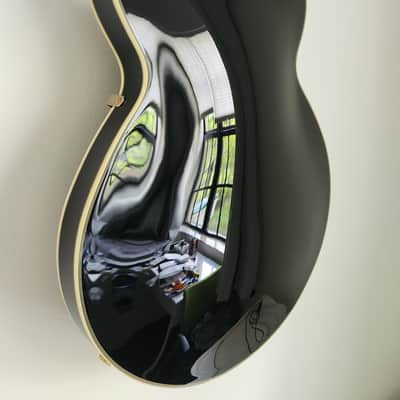 D'Angelico Excel EX-SS Semi-Hollow with Stairstep Tailpiece, Pau Ferro Fretboard 2021 - Present - Solid Black image 8