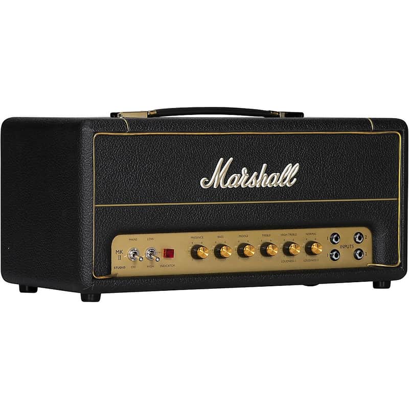 Marshall Studio Vintage 20W Tube Guitar Amp Head Regular Black and Gold image 1