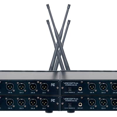 VocoPro Digital-Play-16 16 Channel UHF Wireless Headset & Lapel Mic System with Mic-On-Chip Technology imagen 2