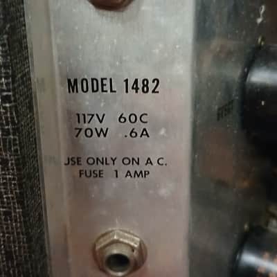 1967 Silvertone 1482 Vintage Tube Amp 1x12 w/ Tremolo, Danelectro USA-Made image 17