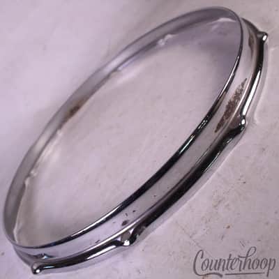 Slingerland 14"10-Lug Snare Drum Batter Resonant Rim/Hoop Stick-Saver Vintage70s image 2