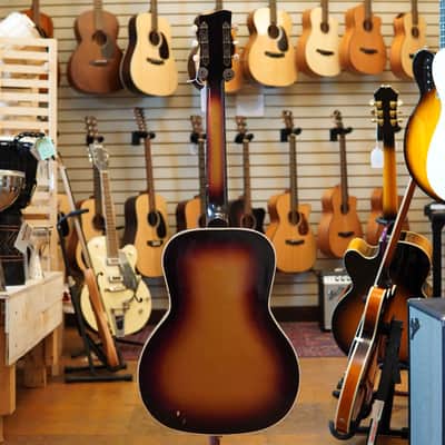 Lee Gibbs USA Concertone Archtop Acoustic Guitar Late 1950s Gold Burst w/Chipboard Case image 6