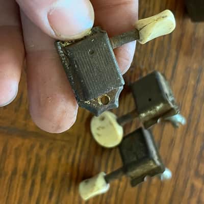 1958 - 1964 set Fender Musicmaster Duo Sonic Mustang guitar tuners tuning pegs image 3