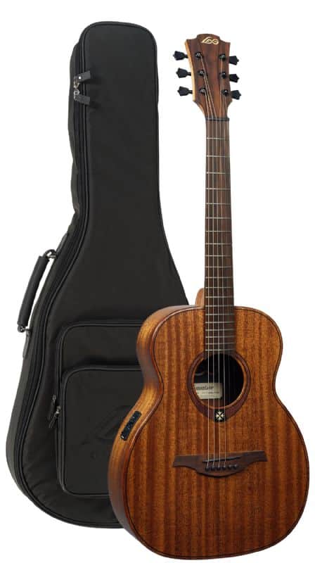Lag TRAVEL-KAE Tramontane Acoustic Electric Travel Guitar. Khaya CLEARANCE image 1