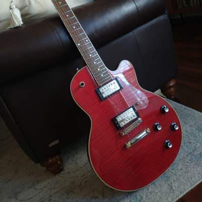 DeArmond M-72 2001 - Transparent Red Flame Maple image 2