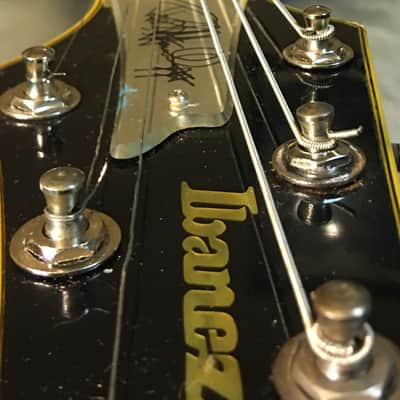 1996 Ibanez PS10-2 Vintage Paul Stanley Signature Iceman Black image 5