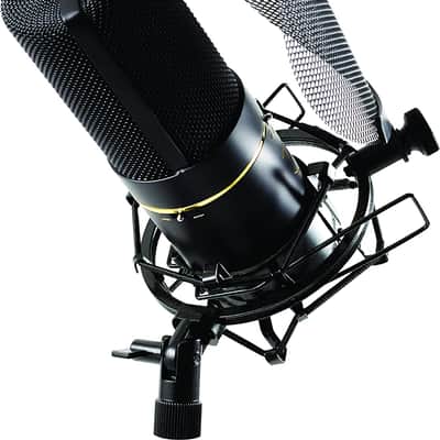 MXL Mics Multi-Pattern Condenser Microphone, XLR Connector, Black & Gold (770X) image 4