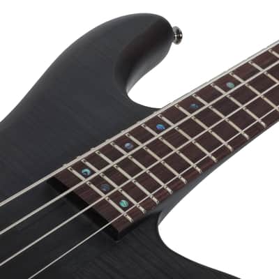 Schecter Stiletto Studio-4 See-Thru Black Satin image 10