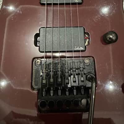 Custom Bordeaux Dinky 1990s Unique SCHALLER Superstrat guitar Active pickups Custom Shop Shred Machine Metal Strat solid body Lightweight exclusive image 15