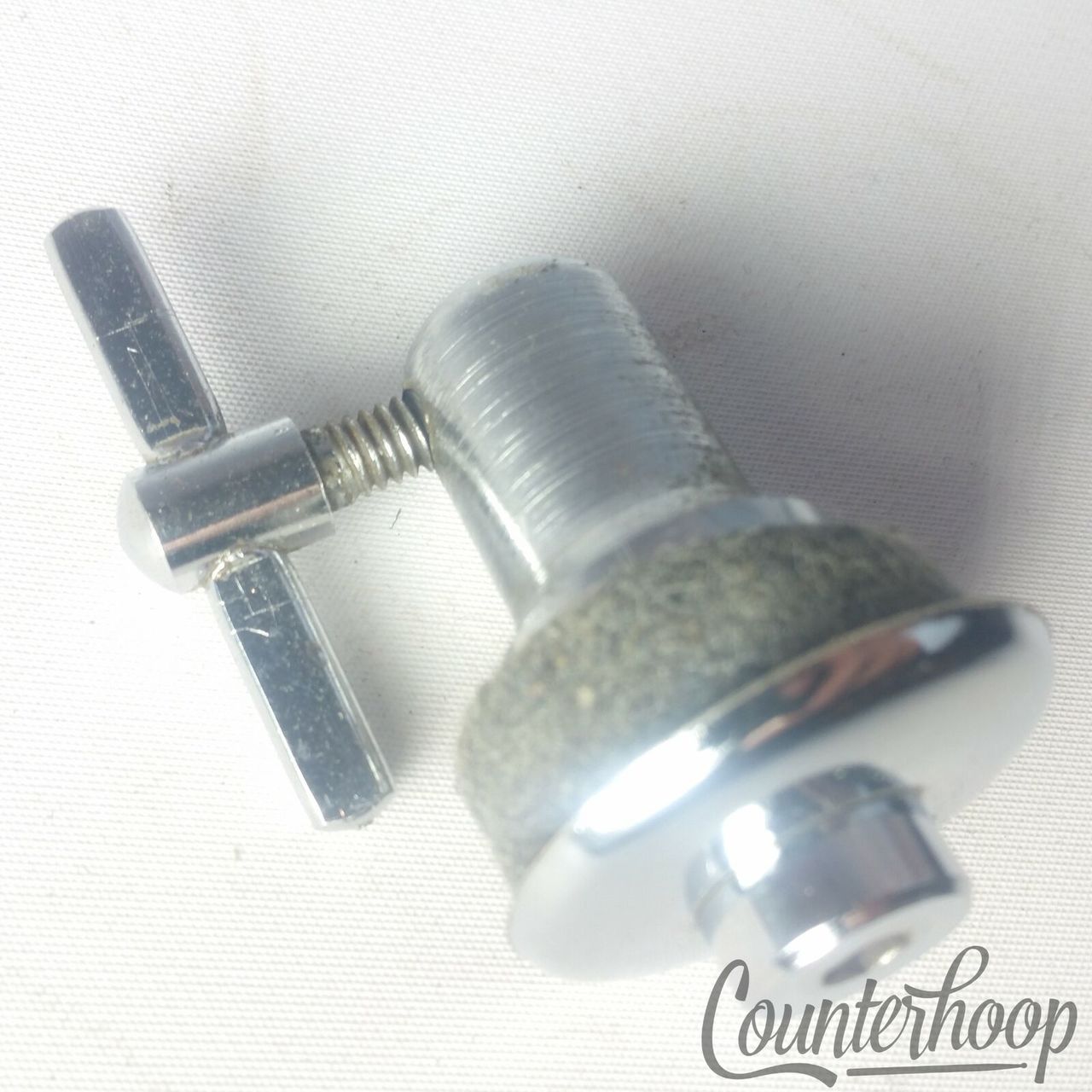 Slingerland Hi-Hat Stand Bell Clutch Chrome Vintage 60s Cymbal Holder Hex Rod* — main photograph