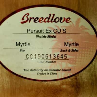 Breedlove Ukulele 2021 Myrtlewood image 3