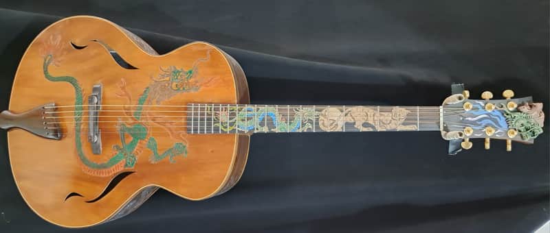 Blueberry Archtop Acoustic Guitar Grand Concert Built to Order in 90 Days image 1