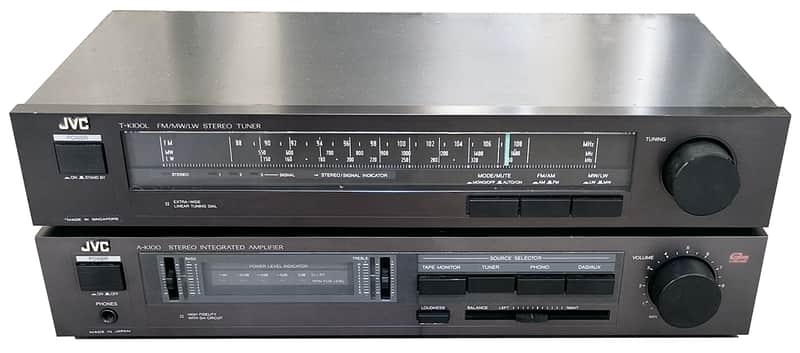 Vintage JVC A-K100 Stereo Amplifier and T-K100L Stereo Tuner image 1