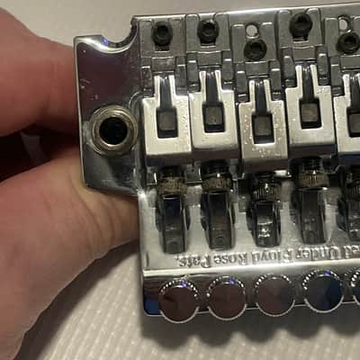 2000's Jackson Dinky Guitars JT-580LP Lefty Left Handed Chrome Licensed Floyd Rose Tremolo Guitar Bridge & Arm image 18