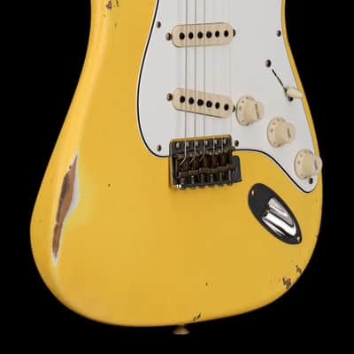 Fender Custom Shop Empire 59 Transition Stratocaster Relic - Aged Canary Yellow #19541 image 6