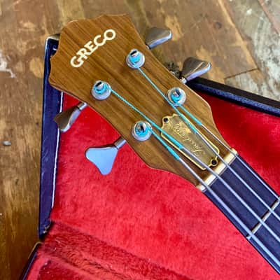 Greco Speed Way Bass c 1979 Walnut original vintage mij japan Fuji-gen speedway image 7