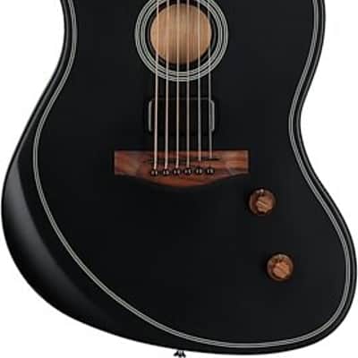 Fender Acoustasonic Standard Jazzmaster Electric Guitar. Black TGF33 image 4