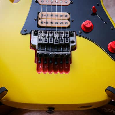 IBANEZ MIJ Jem Series 777-VDY "Desert Yellow + Rosewood" (1989) image 6