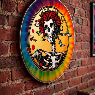 Grateful Dead, Skull & Roses, Bertha, 22" Bass Drumhead image 3