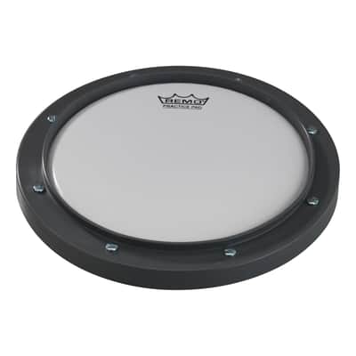 Remo 10“ Practice Pad Gray Coated Head with Stand - RT-0010-ST - New Open Box image 2