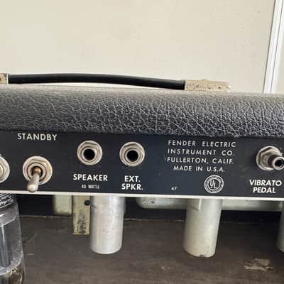 Fender Bandmaster 40-Watt 2-Channel Guitar Amp Head 1965 image 11