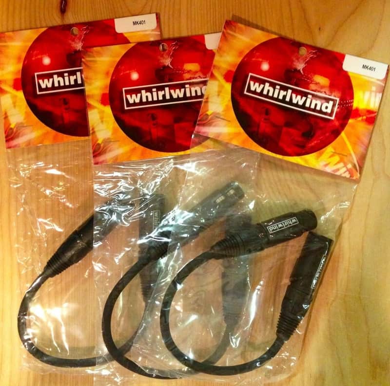 Whirlwind MK401 XLR Microphone Cable - 1' image 1