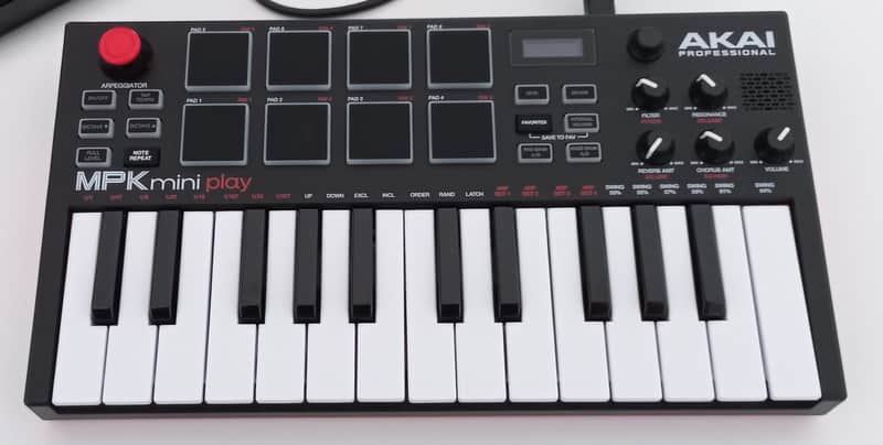 Akai MPK Mini Play MKIII Portable 25-Key MIDI Controller 2022 - Present - Black image 1