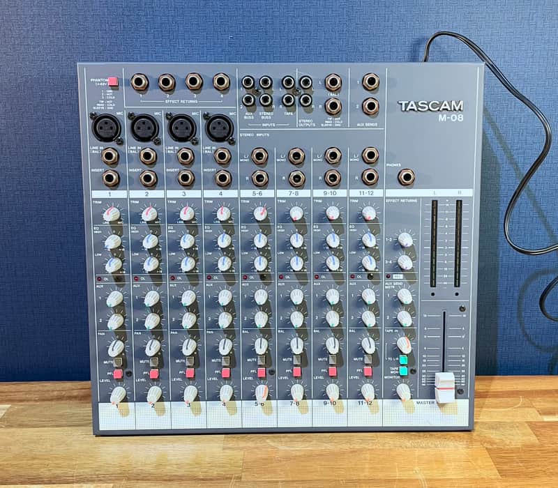 TASCAM M-08 8 Channel Analog Mixer - Vintage Mixing Console image 1